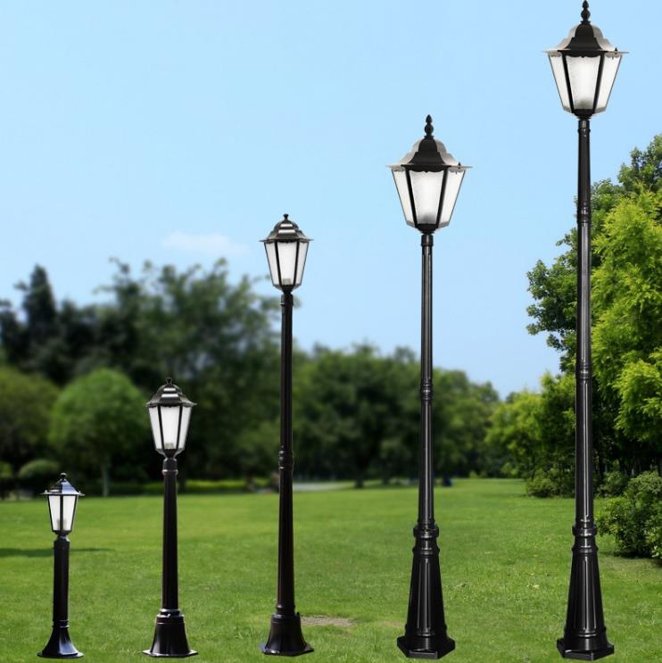 Alumiini Materiaali Yksi Lamppu Post Street Garden Post Lampp Lantern
