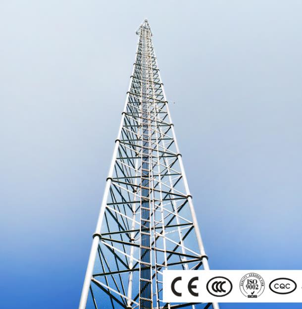 Valvontakameran valvontapylväs ulkovartiointia varten, vahva tuuliteräksen torni
